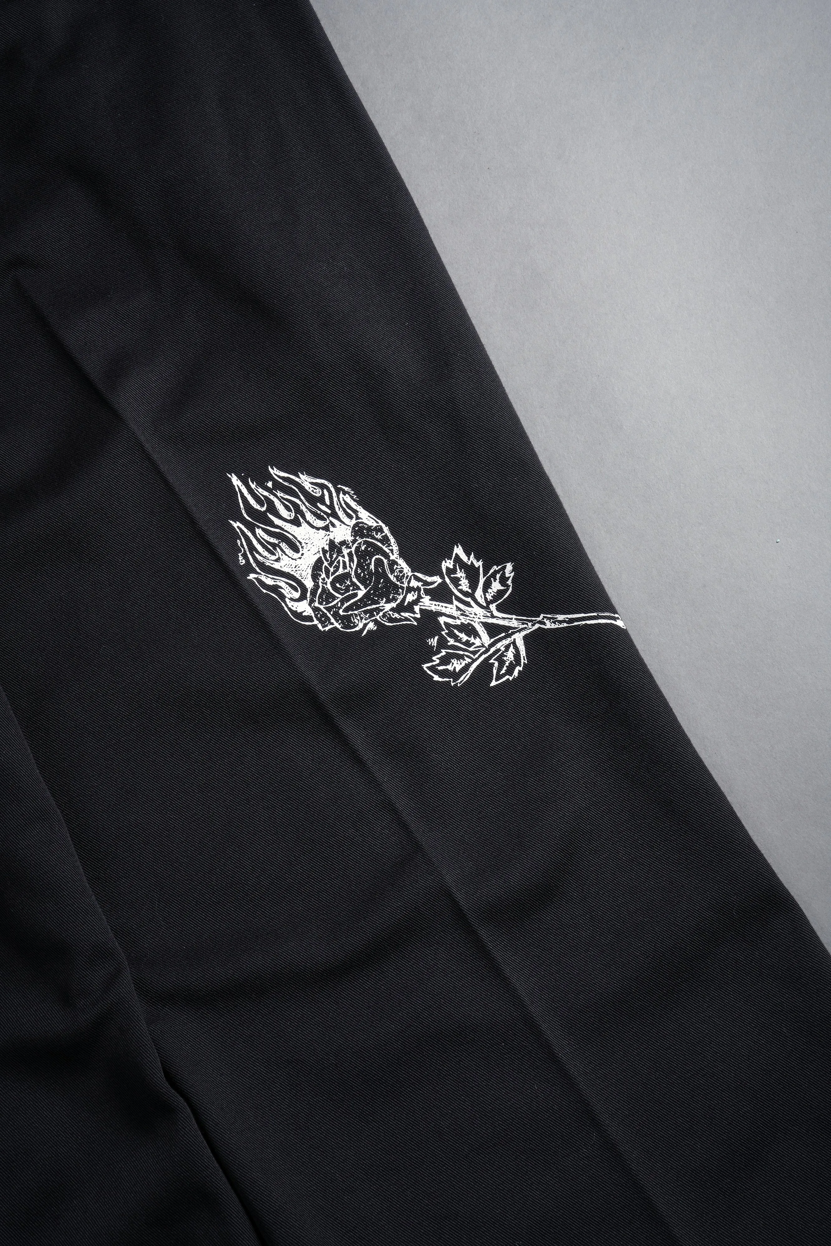 Roses While We're Here Rickies Pants in Black