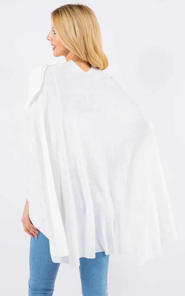 SA4213 Bright Color Shawl with Loop Design