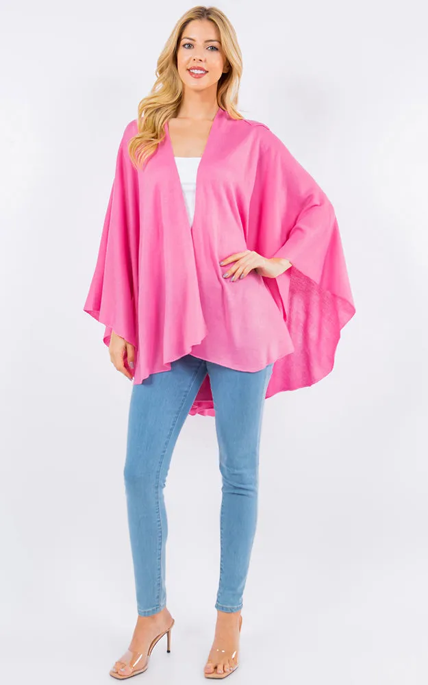SA4213 Bright Color Shawl with Loop Design