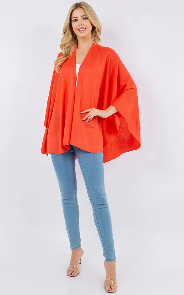 SA4213 Bright Color Shawl with Loop Design