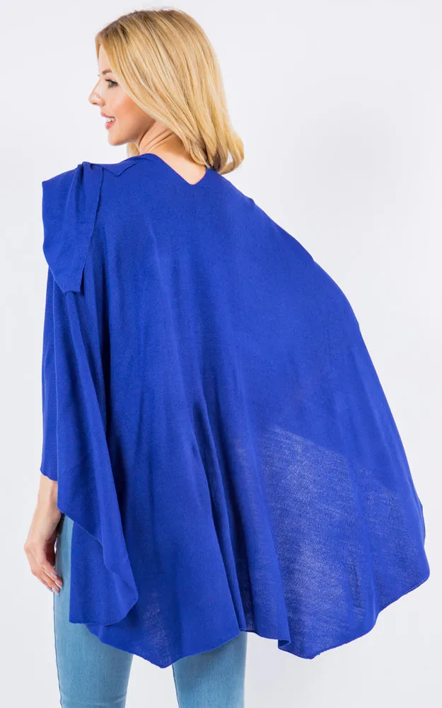 SA4213 Bright Color Shawl with Loop Design