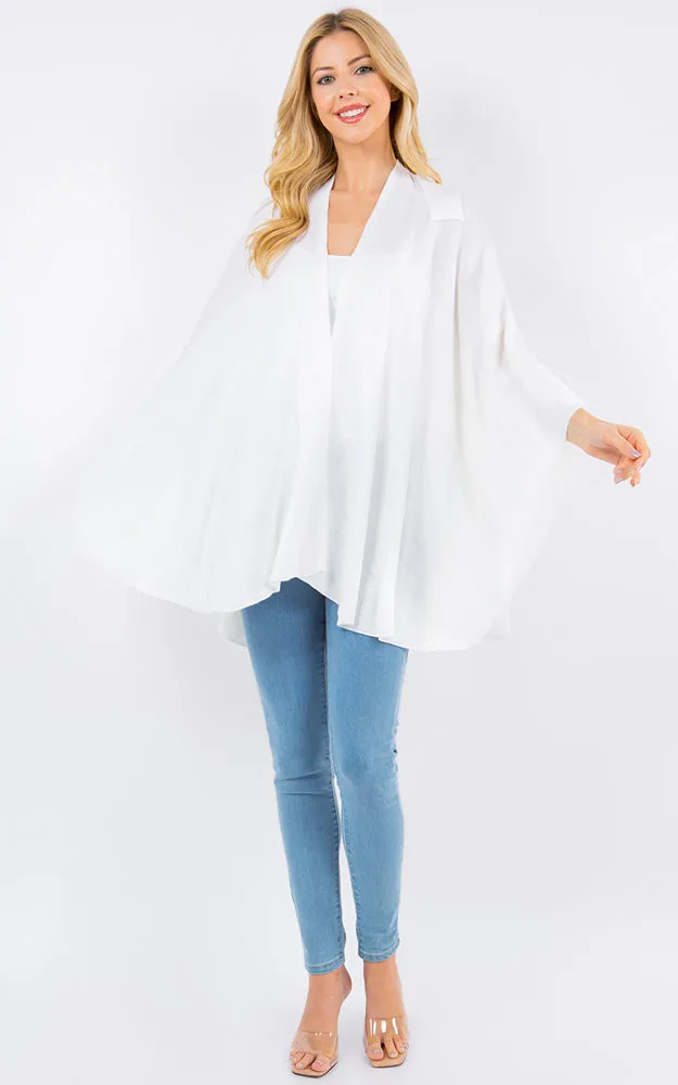 SA4213 Bright Color Shawl with Loop Design