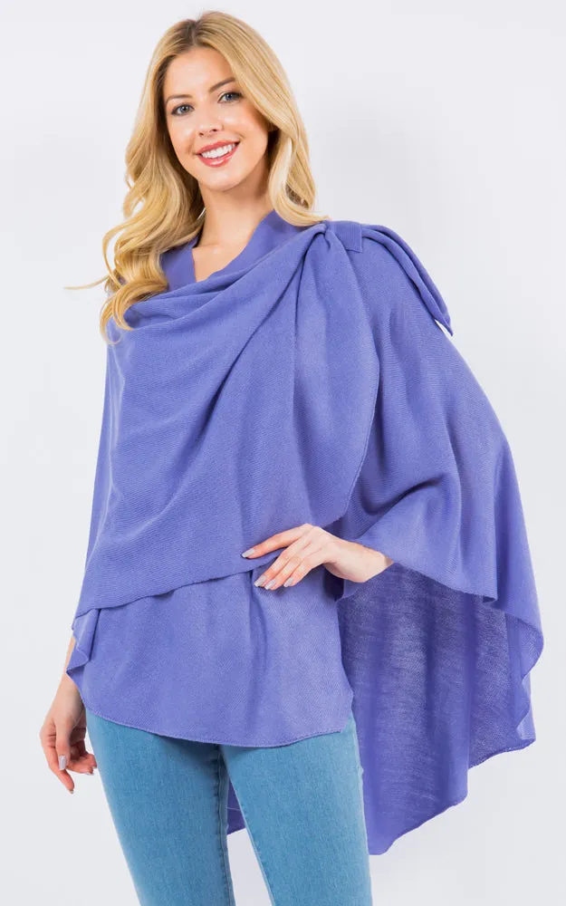 SA4213 Bright Color Shawl with Loop Design