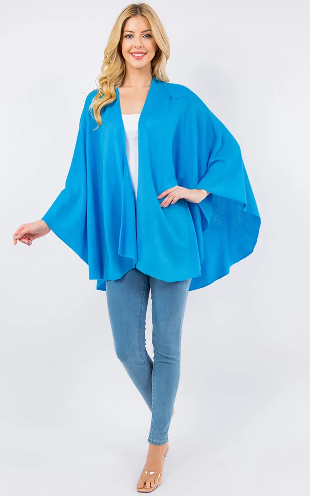 SA4213 Bright Color Shawl with Loop Design