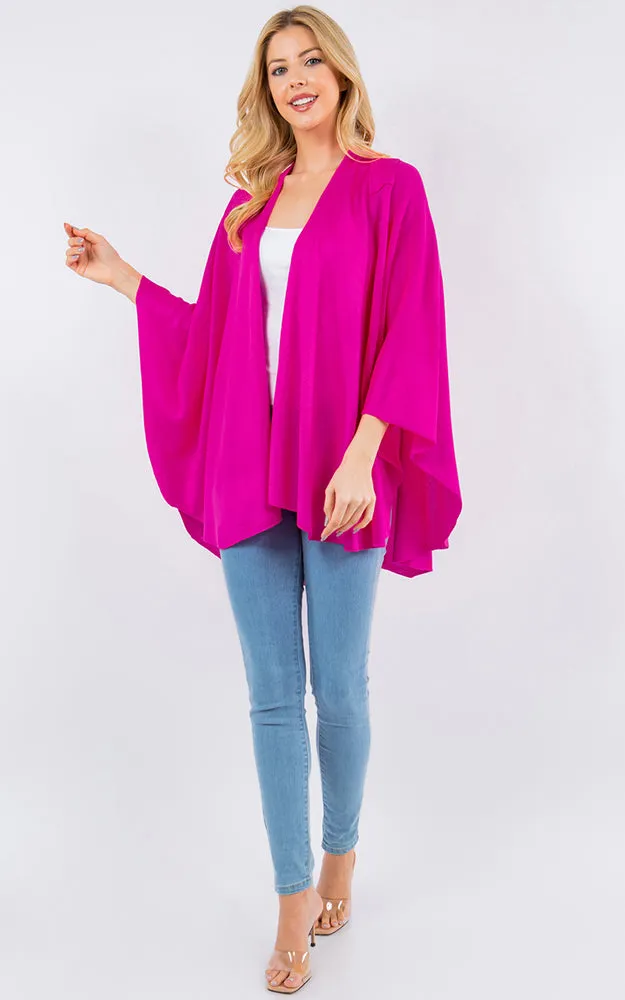 SA4213 Bright Color Shawl with Loop Design