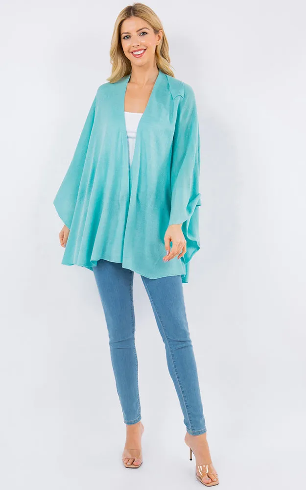 SA4213 Bright Color Shawl with Loop Design