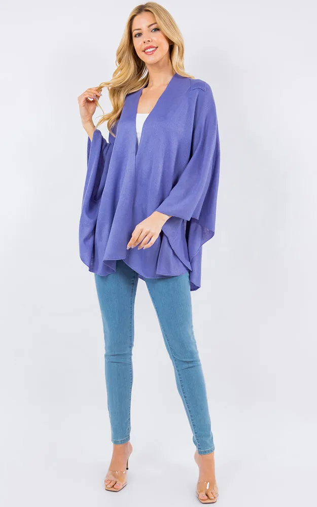 SA4213 Bright Color Shawl with Loop Design
