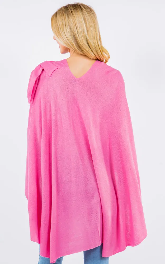 SA4213 Bright Color Shawl with Loop Design