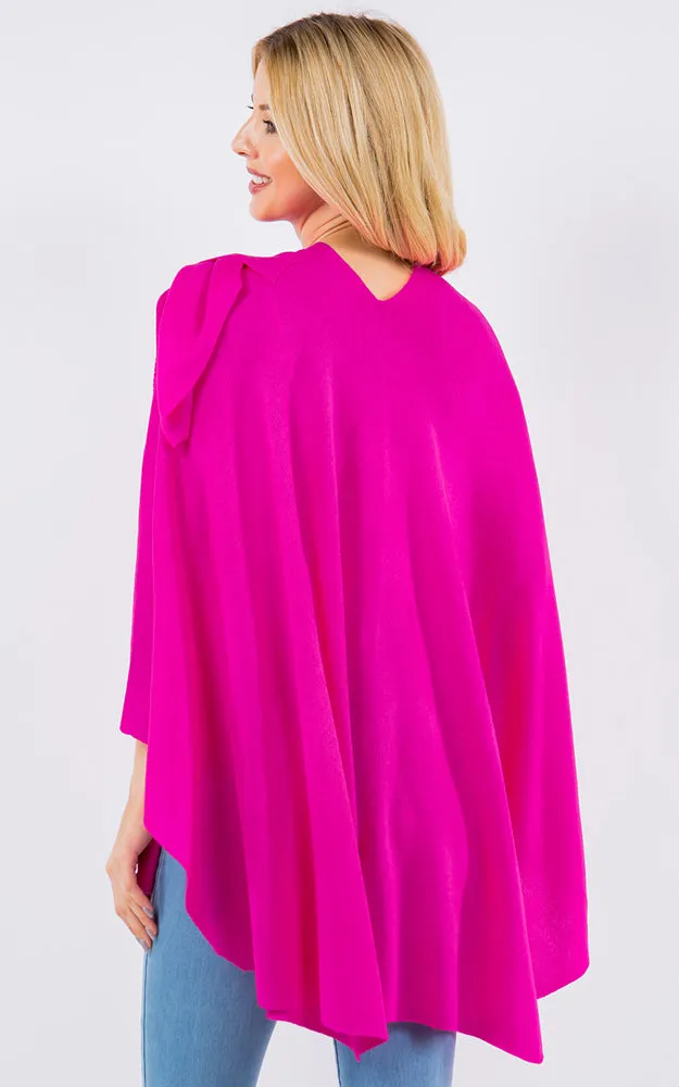 SA4213 Bright Color Shawl with Loop Design