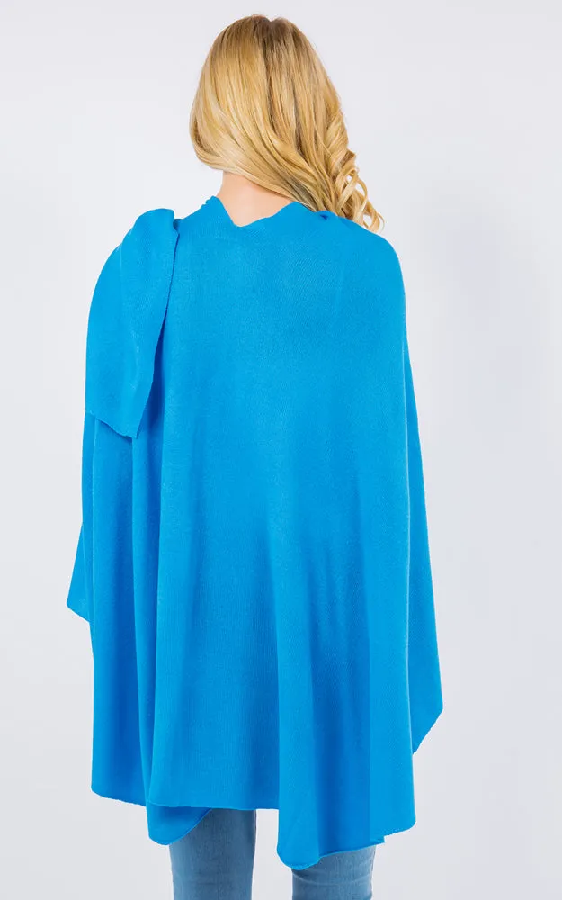SA4213 Bright Color Shawl with Loop Design