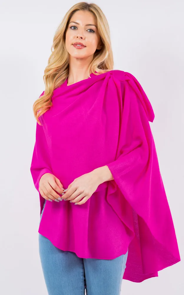 SA4213 Bright Color Shawl with Loop Design