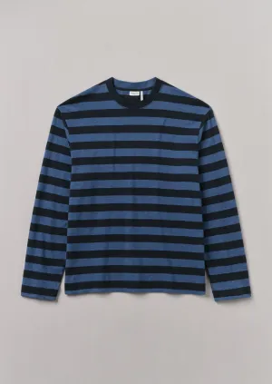 Stripe Long Sleeve Tee | Double Blue