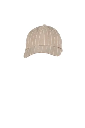 Striped Cap - Dark Khaki w/Kit