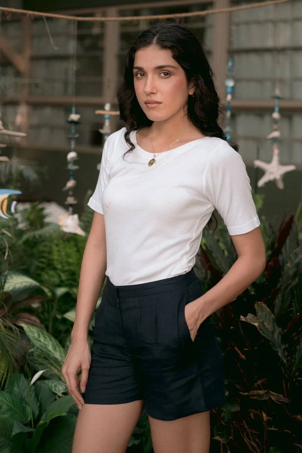The Linen Tailored Shorts
