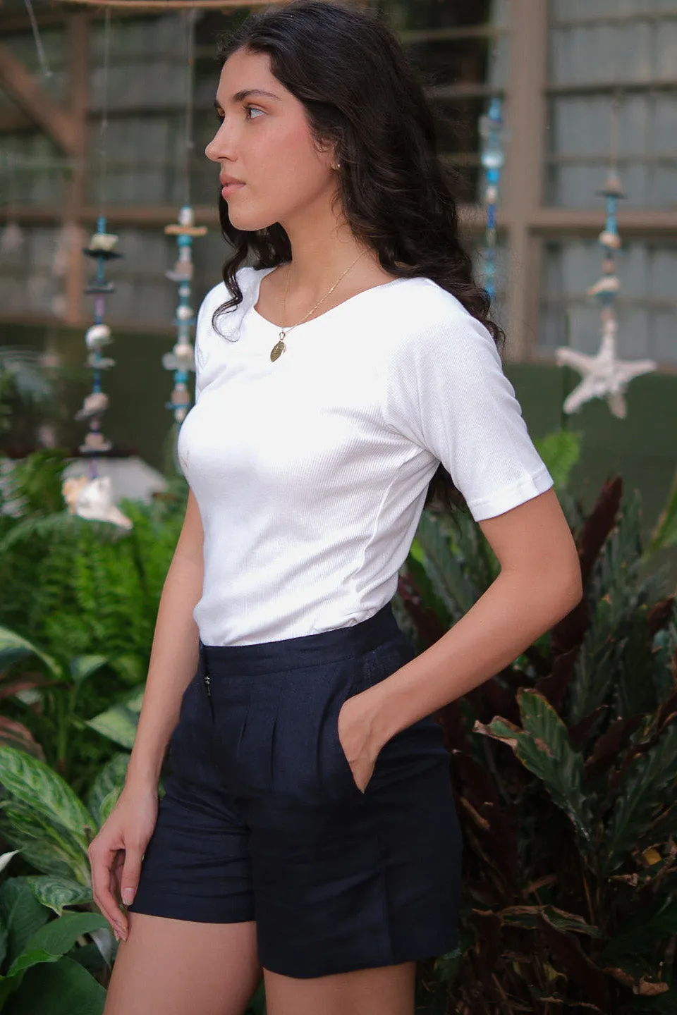 The Linen Tailored Shorts