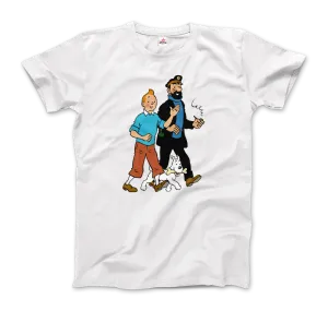 Tintin, Snowy and Captain Haddock Artwork T-Shirt