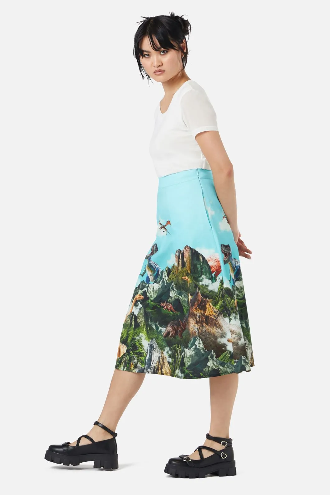 Triassic Scene Border Skirt