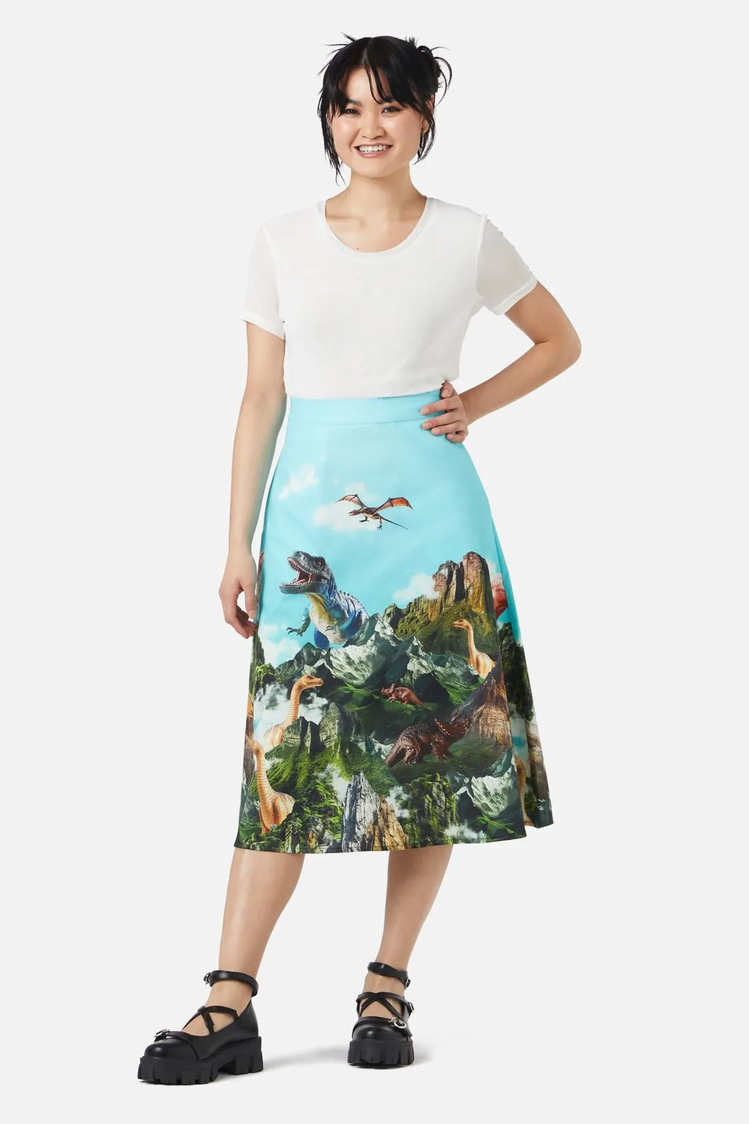 Triassic Scene Border Skirt