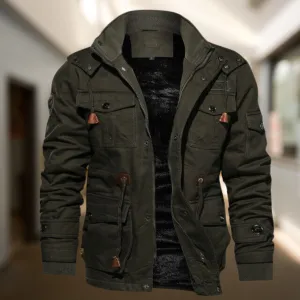 Varsity Bomber Jacket with Fur-Lined Fleece Interior for Men | Comfortable Streetwear