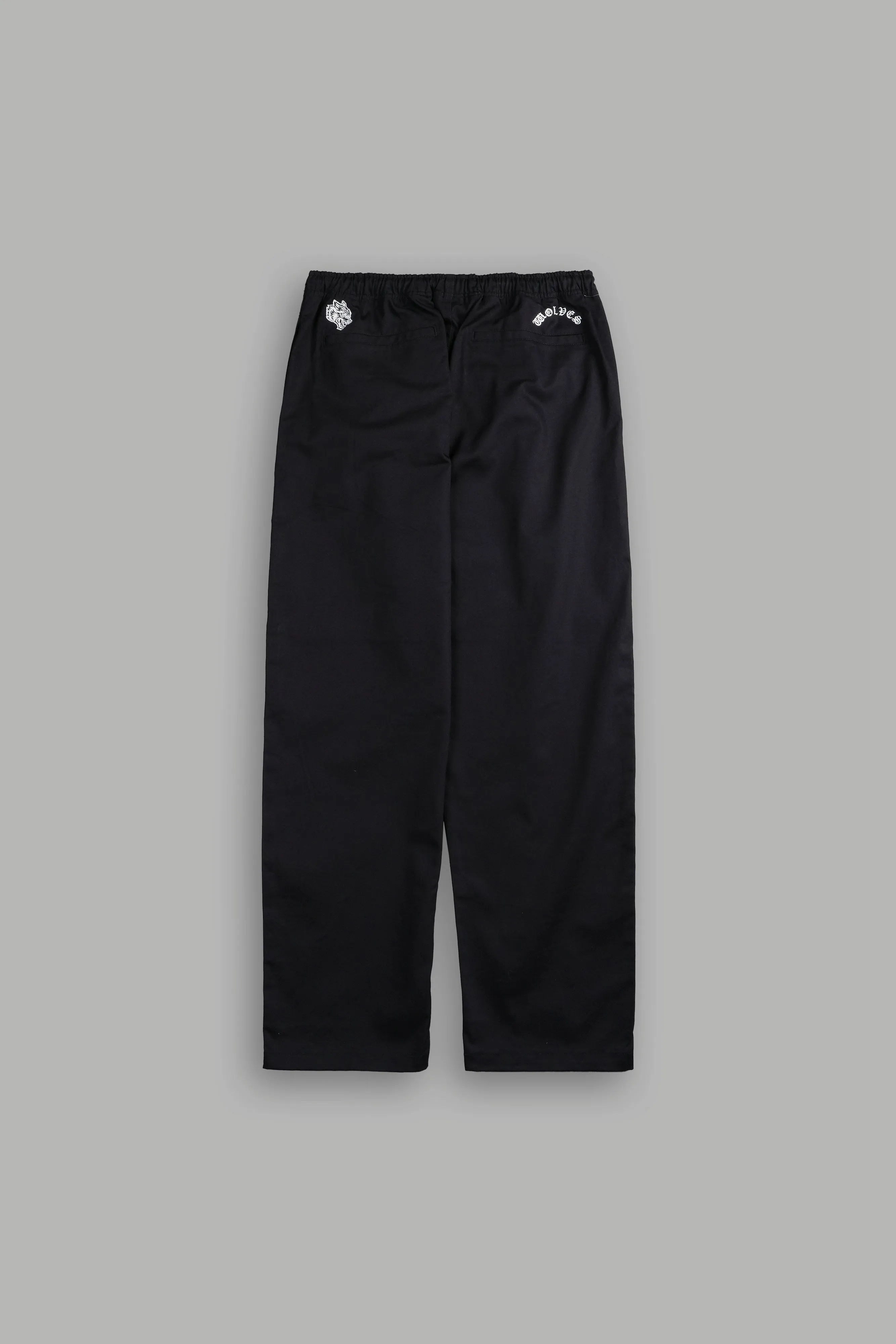 Wolf Chopper Pip Pants in Black